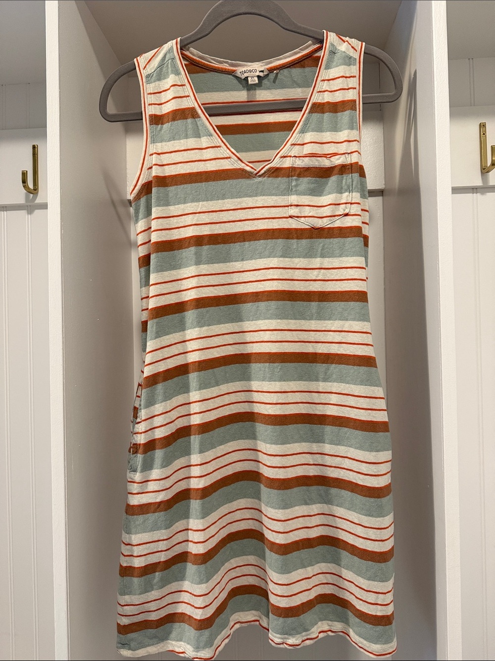 Toad & Co. Striped V-Neck Tank Dress